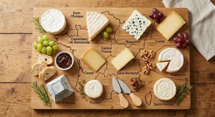 Fromages AOP français : carte des terroirs et guide de dégustation